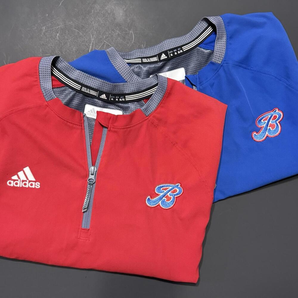 Adidas 2x Men’s Baseball Cage Jacket Fielder’s Choice Climalite Shirts Size XL